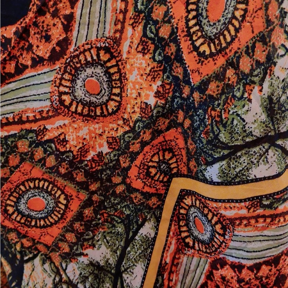 Vibrant Abstract Patterned Scarf